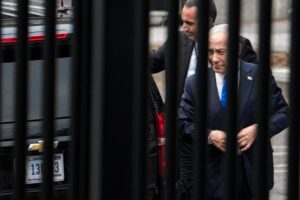 Beyaz Saray önünde katil İsrail Başbakanı Netanyahu protesto edildi